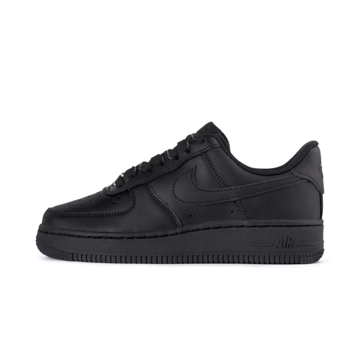 Nike Air Force 1 Cushioning, Wear Resistant Low top Skateboard Shoes Unisex Black
