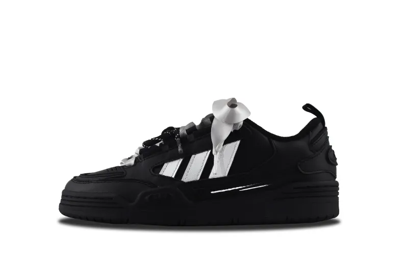 Adidas Originals Adi2000 Slip Resistant, Abrasion Resistant, Lightweight Low top Skateboard Shoes Unisex Black Silver