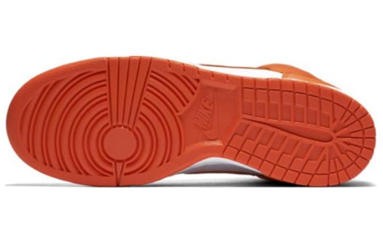 Мужские кеды Nike Dunk Syracuse (бело-оранжевые) — Белый / оранжевый — фото 5
