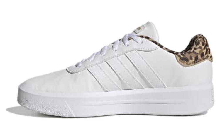 Adidas Court Platform Shoes 'White Leopard' Women's