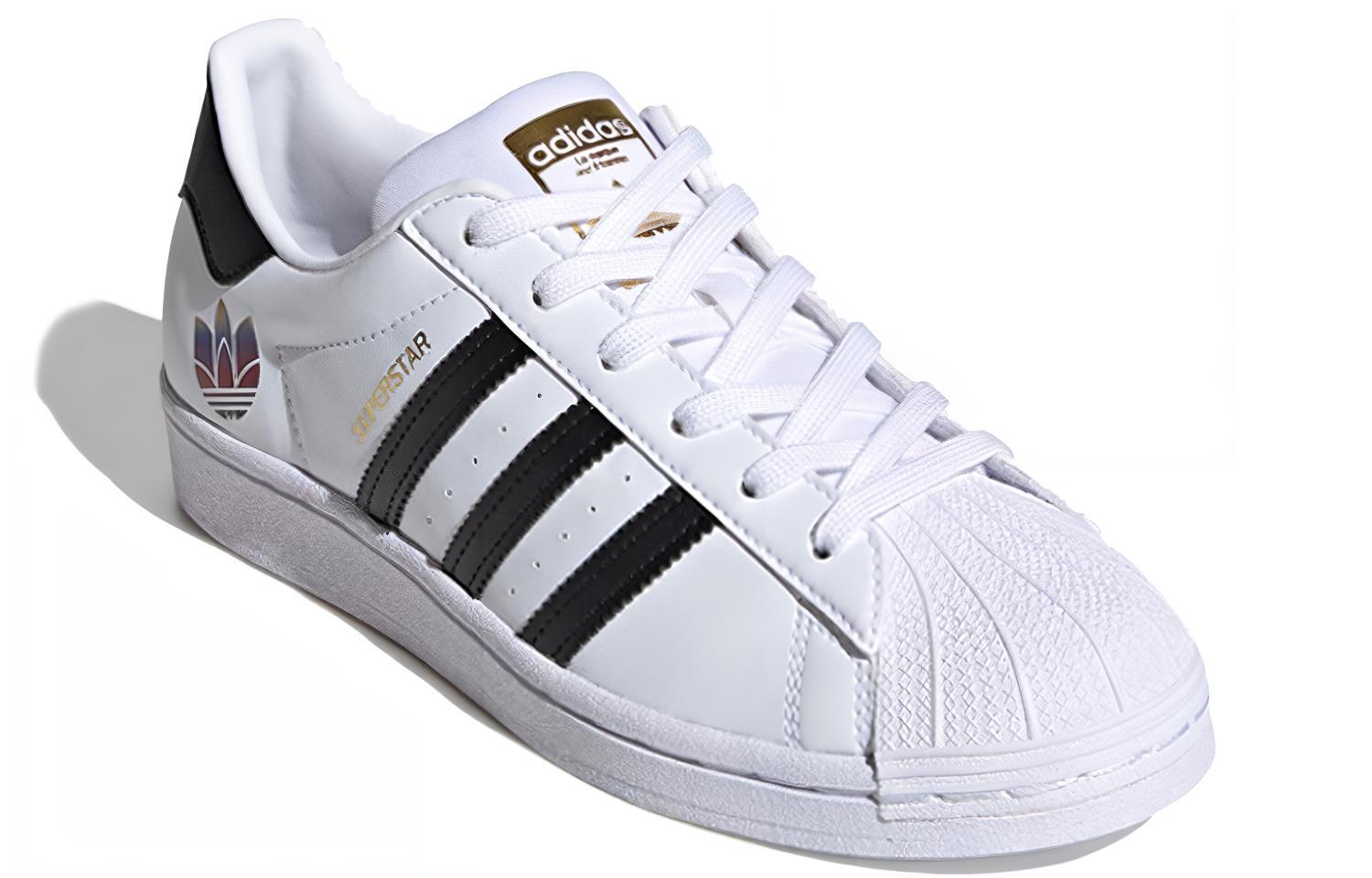 Женские кроссовки adidas originals Superstar (черно-белые) — фото 3