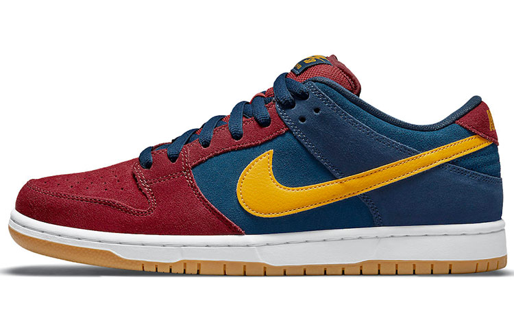 Кроссовки Nike Dunk SB Pro "barcelona" (красно-сине-желтые)