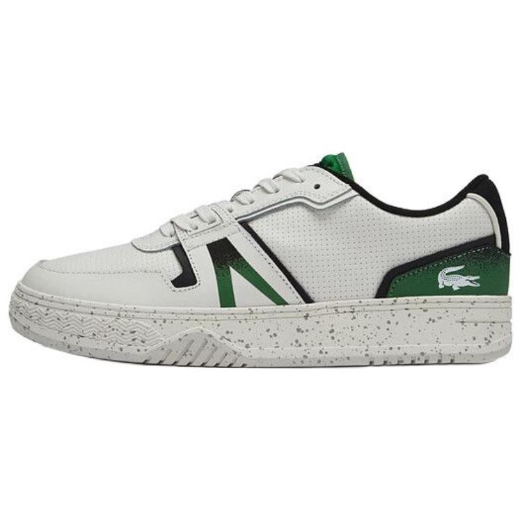 LACOSTE L001 Low top Skateboard Shoes Men's White Green