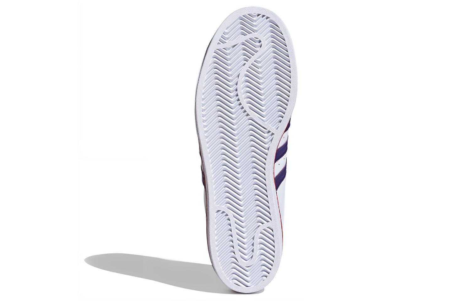 Кеды adidas originals SUPERSTAR (белый / фиолетовый / красный) — фото 5