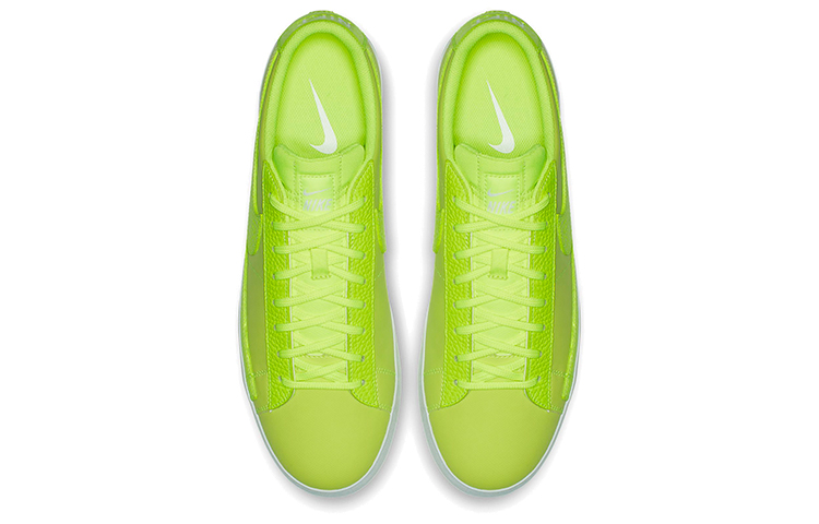 Мужские кроссовки Nike Blazer PRM (ярко-желтые) — 白/荧光黄 — фото 4