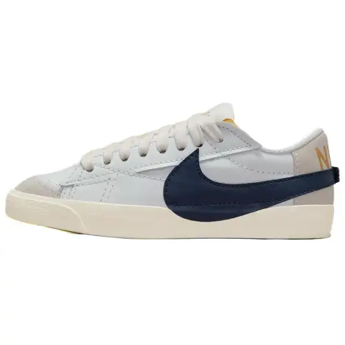Nike Blazer Low '77 JUMBO OLY Skate Shoes Women's Low Top White Gray