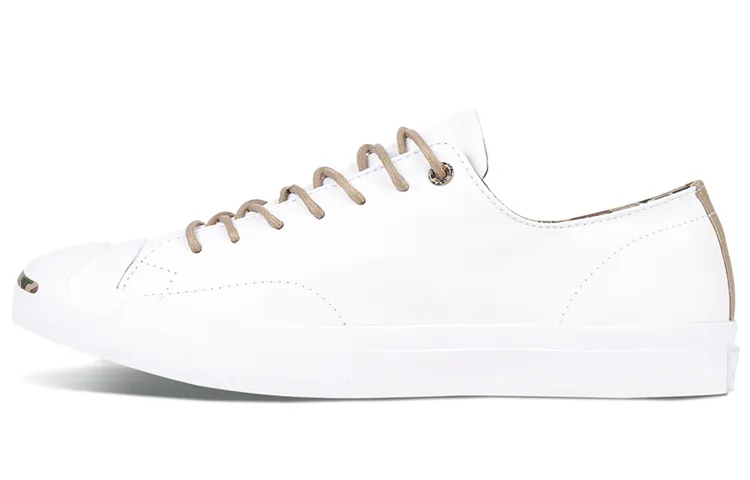 Converse Jack Purcell Canvas Low top Skateboard Shoes Unisex White