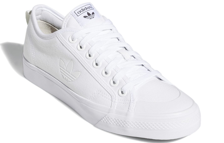 Кеды adidas originals NIZZA Trefoil (белые) — фото 3