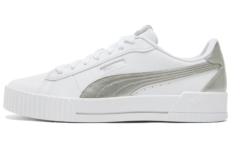 PUMA Carina Crew Metallic 'White Grey' Women's