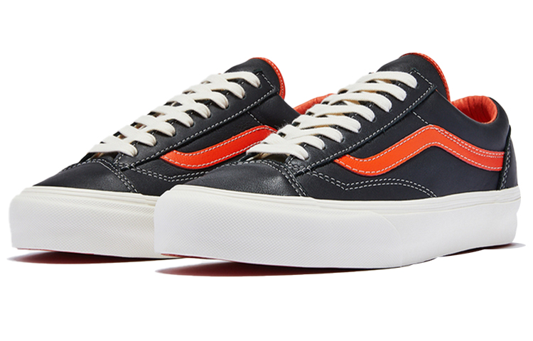 Кеды Vans Style 36 Vault VLT LX (черно-оранжевые) — Чёрный / оранжевый — фото 3