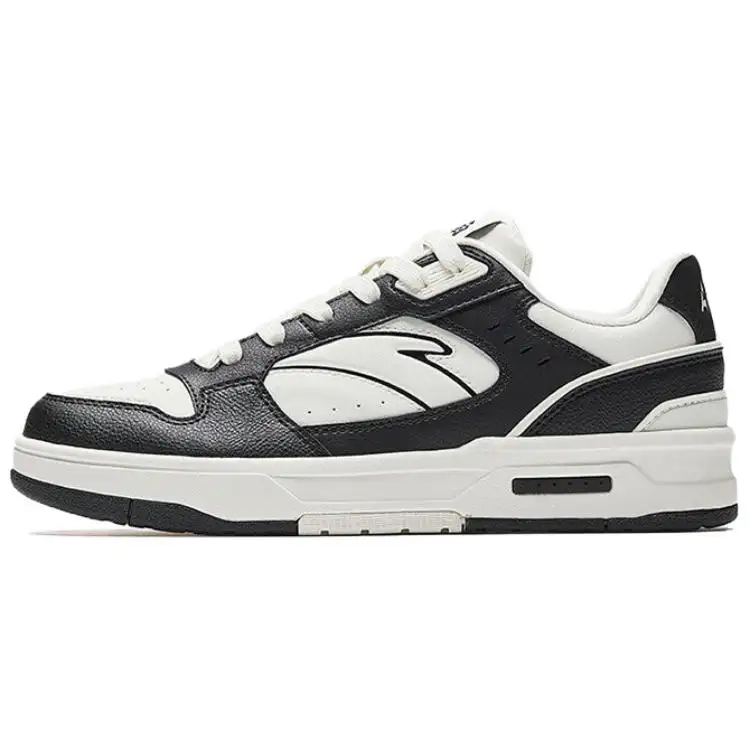 Anta Lieyan1.0 Breathable Lightweight Height Increasing Low top Skateboard Shoes Women's White Black