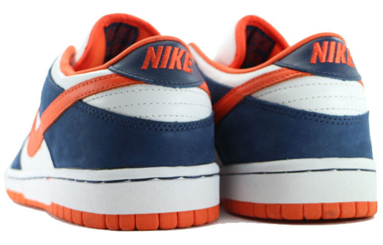 Кеды Nike Dunk SB "BRONCOS" (бело-сине-оранжевые) — Белый / синий / оранжевый — фото 4