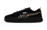 PUMA Smash Platform Slip Resistant Slip Resistant Low top Skateboard Shoes Women's Black Brown