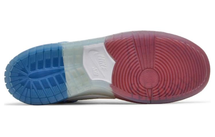 Мужские кроссовки Nike SB Dunk High PRM "Tri-Color" (красно-бело-синие) — фото 5