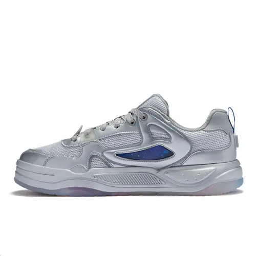 FILA FUSION BANK II Low top Skateboard Shoes Men's Galaxy Colorway, Silverware Gray Couple Edition