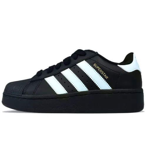 Adidas Originals SUPERSTAR XLG Abrasion Resistant Abrasion Resistant Low top Skateboard Shoes Unisex Blue Black