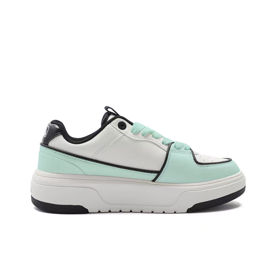 MLB Chunky Liner Pu Coverage Height Increasing Coverage Height Increasing Low top Skateboard Shoes Unisex Cyan