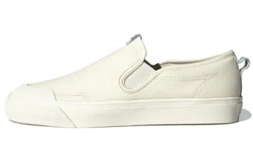 Adidas Originals NIZZA Canvas Slip Resistant Low top Skateboard Shoes Unisex Ecru