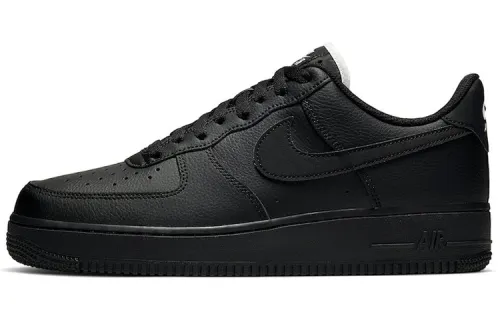 Nike Air Force 1 Low Triple Black White Tongue