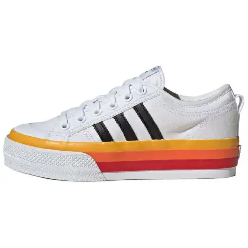 Adidas Originals Nizza Platform Comfortable Slip Resistant Abrasion Resistant Low top Skateboard Shoes Unisex