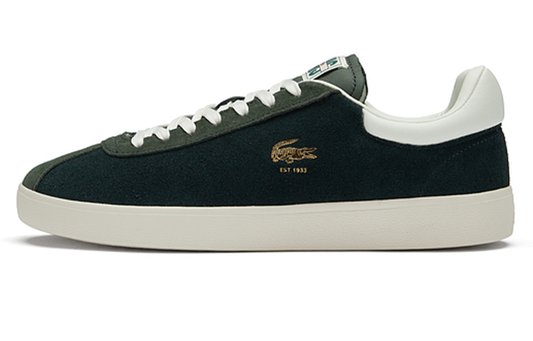 Мужские кеды LACOSTE BASESHOT (темно-зеленые)
