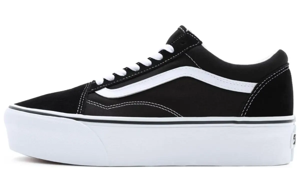 Vans Old Skool Stackform Low top Skateboard Shoes Unisex Black White