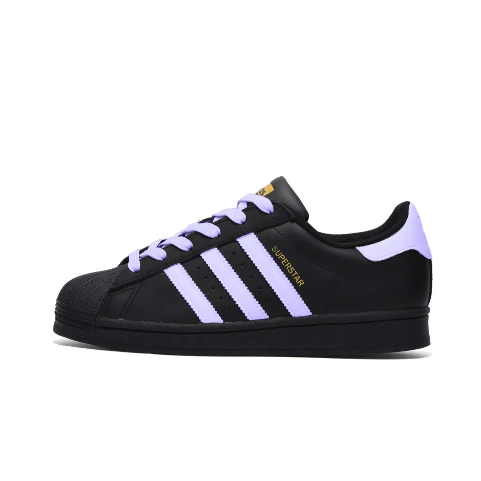 Adidas Originals SUPERSTAR Slip Resistant Abrasion Resistant Low top Skateboard Shoes Unisex Black