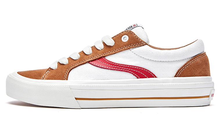 Odd CIRKUS x Vision Street Wear Astley Pro Low top Skateboard Shoes Unisex Vintage Brown Color Block