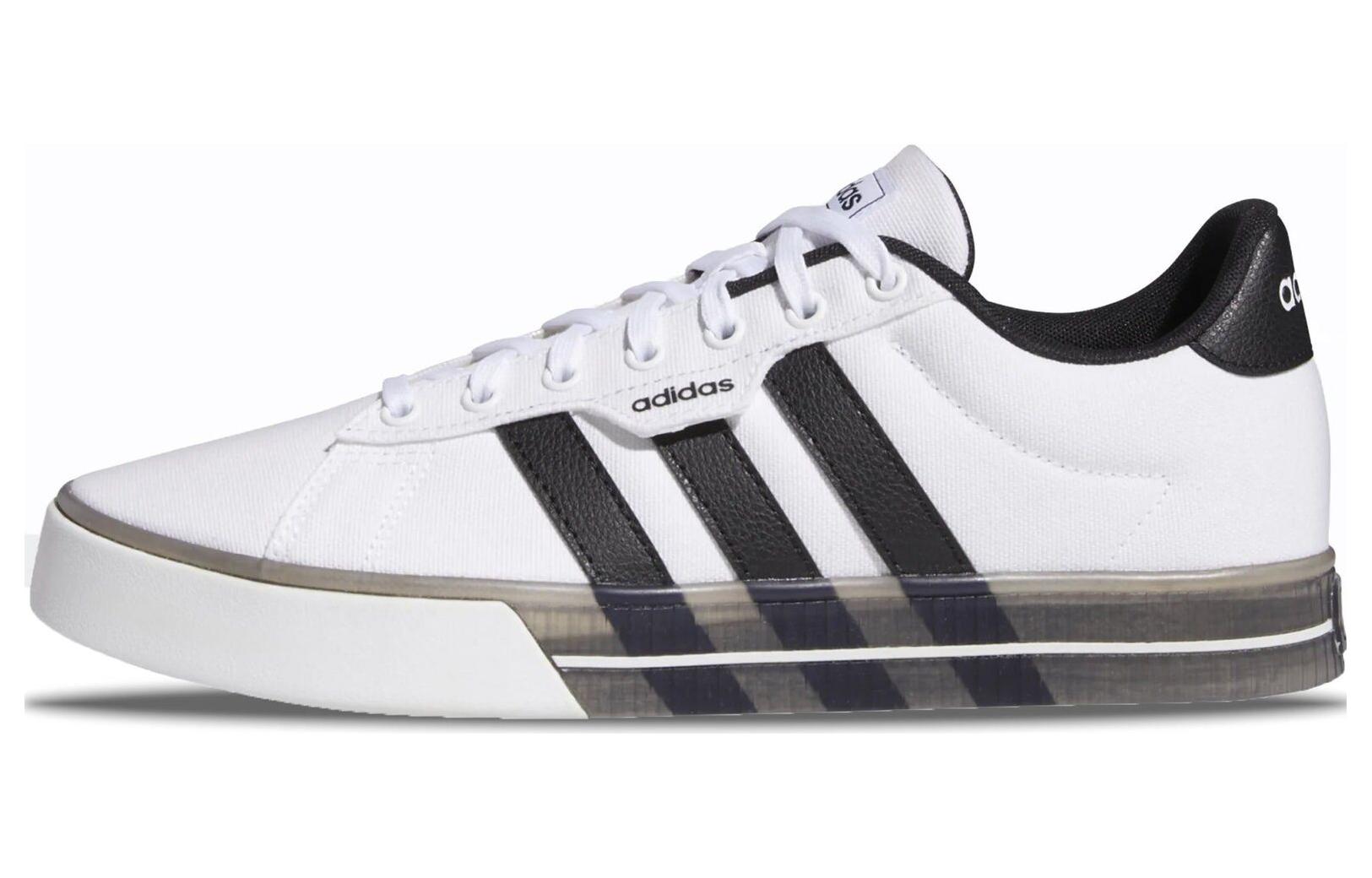 Мужские кеды adidas adidas neo Daily 3.0 (серые с белым и зеленым)