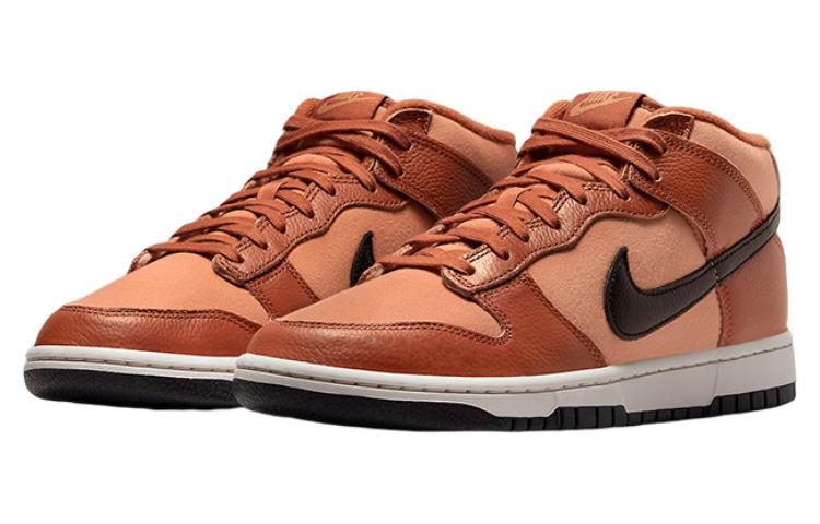 Мужские кроссовки Nike Dunk (коричнево-черный) — фото 3