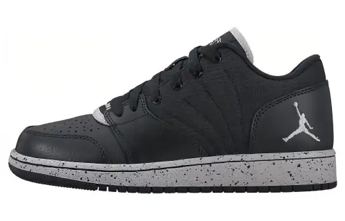JORDAN 1 Flight 4 Low Black Wolf Grey GS