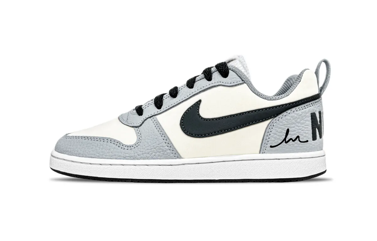 Nike EBERNON Shadow Gray Abrasion Resistant Low top Skateboard Shoes Men's