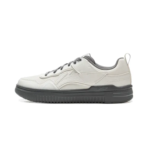 Li Ning Cyan Cloud Cyan Cloud Slip Resistant, Abrasion Resistant, Breathable Low top Skateboard Shoes Men's White