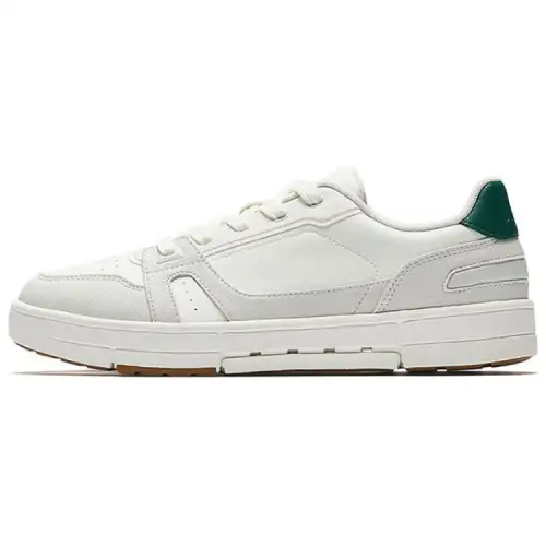 Anta Breathable And Slip Resistant Low top Skateboard Shoes Men's White Gray