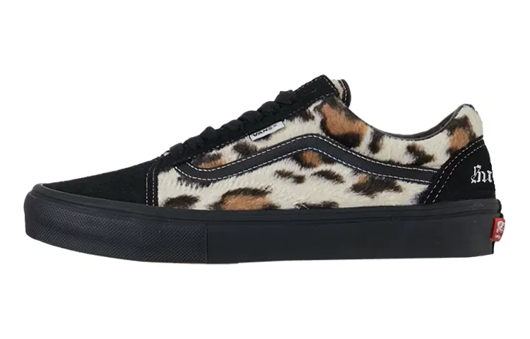 Old Skool Supreme x Old Skool Skate Vans 'Leopard Pack - Black'