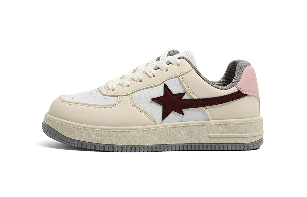 Global HUANQIU Air Force One student thick-soled star shoes, versatile for casual sports, non-slip, wear-resistant, lightweight and height-increasing, low-cut sneakers, same style for men and women