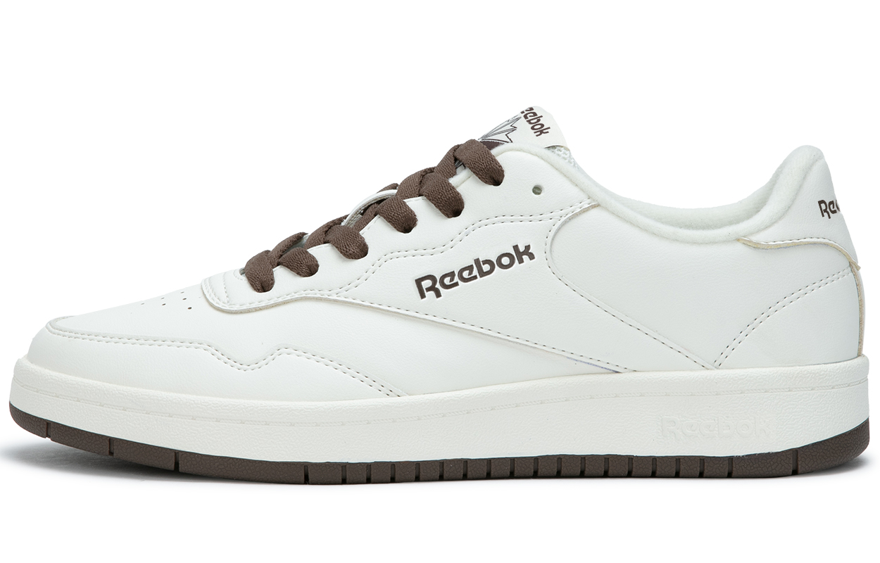Кеды Reebok Court 1000 (бело-коричневые)