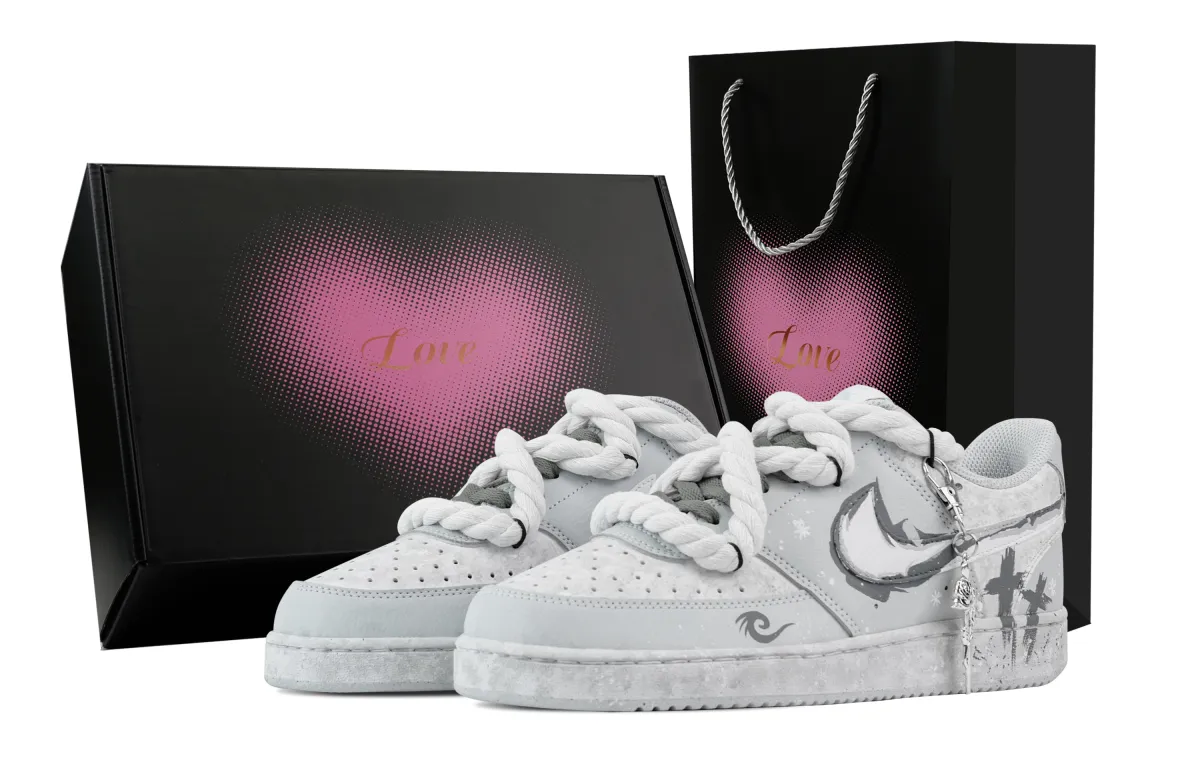 Nike Yin Biling, Heart Box Abrasion Resistant Slip Resistant Low top Skateboard Shoes Men's