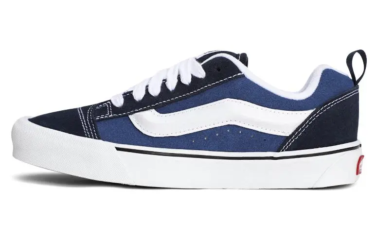 Vans Knu Skool Suede Abrasion Resistant Low top Skateboard Shoes Unisex Blue White