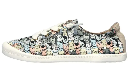 Skechers Bob's Canvas Low top Skateboard Shoes Women's Taupe