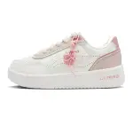 Li Ning Sourdough Abrasion Resistant Lightweight Slip Resistant Low top Skateboard Shoes Women's White Pink
