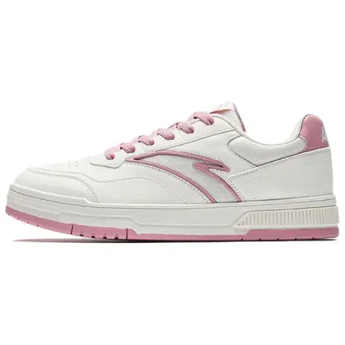 Anta Hundred Rivers Lightweight Height Increasing Low top Skateboard Shoes Women's White Pink