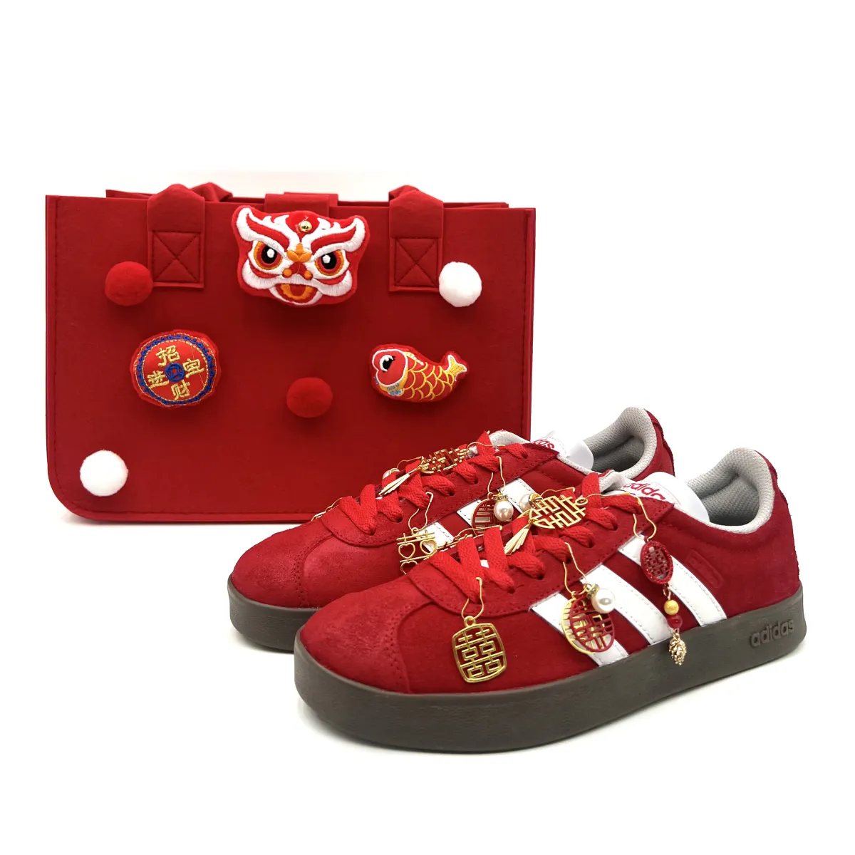 Adidas Slip Resistant Abrasion Resistant Low top Skateboard Shoes Unisex Red