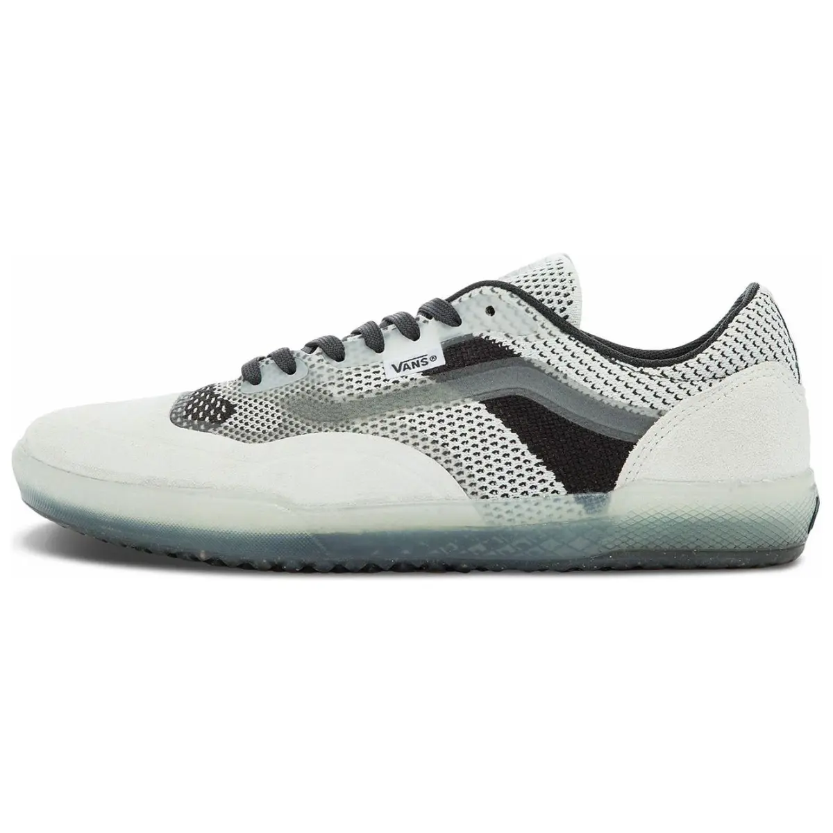 Vans Ave Classic Vcu Textile, Leather Low top Skateboard Shoes Unisex White Gray