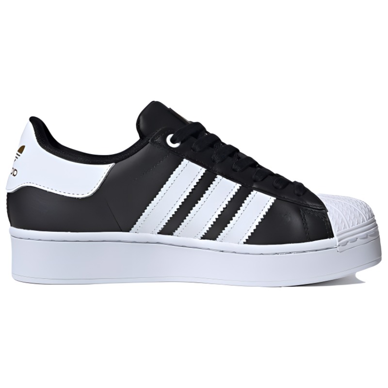 Женские кеды adidas Superstar Bold (черно-белые) — фото 2