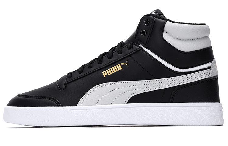 PUMA Shuffle Mid Wtr 'Black White Team Gold'