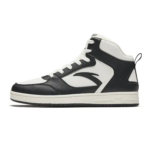 Anta Meta Tracing Oreo Slip Resistant, Abrasion Resistant, Lightweight, Height Increasing Mid top Skateboard Shoes
