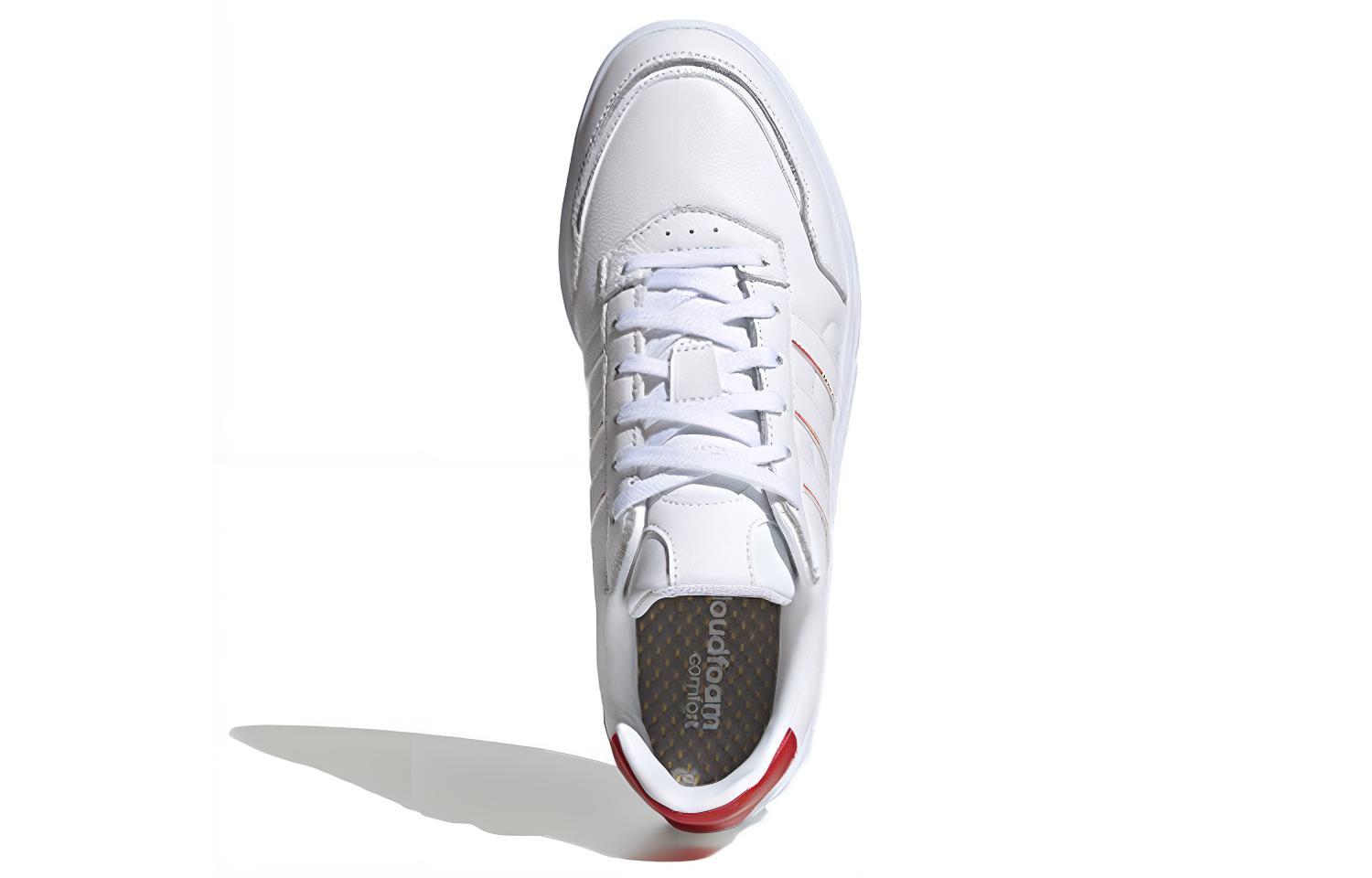 Мужские кеды adidas neo Courtmaster (бело-красные) — Белый / красный — фото 5