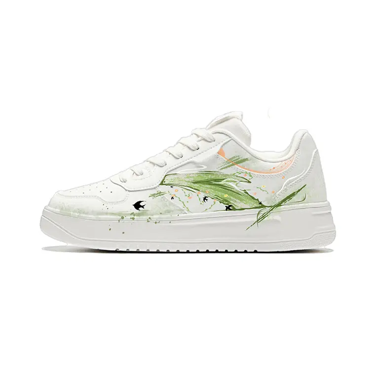 Anta Low top Skateboard Shoes Unisex White Green