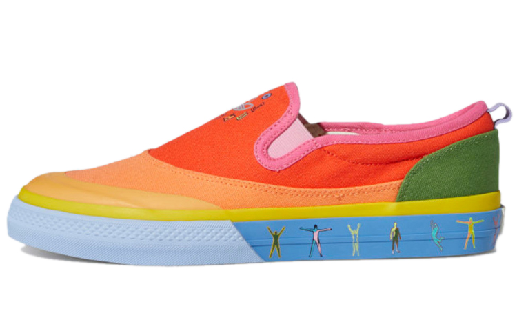 Кеды adidas originals NIZZA Slip-On Pride (разноцветные) — фото 1